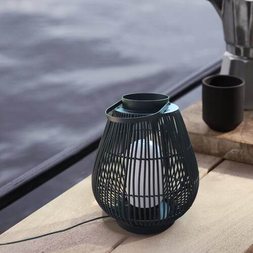 日本进口户外草坪灯防水景观庭院灯LED酒店民宿客栈别墅藤编室外