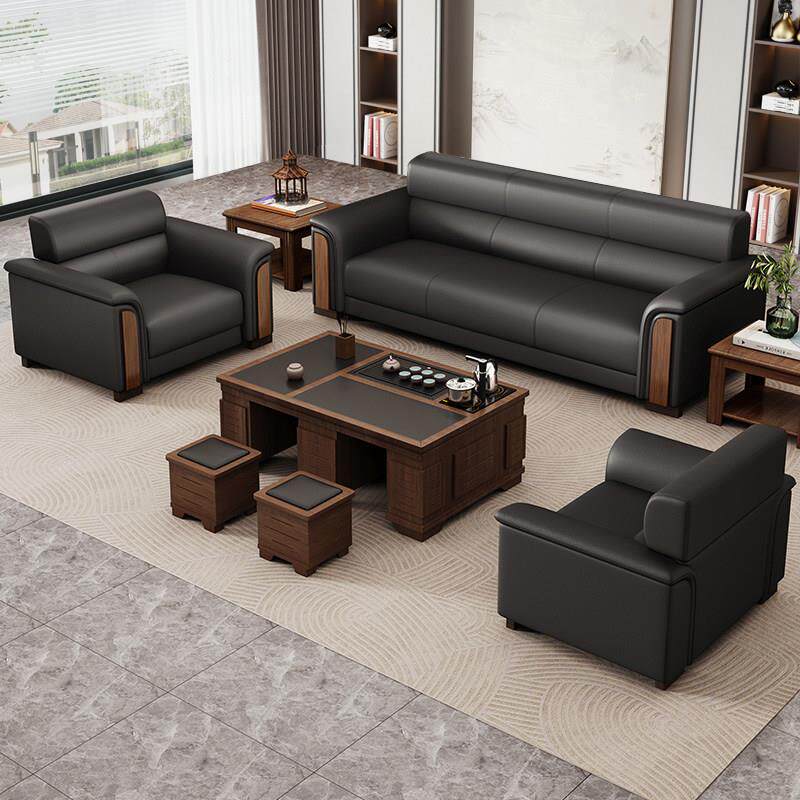 欧桦办公室沙发商务简约接待会客茶几组合商务洽谈休闲 轻奢高级