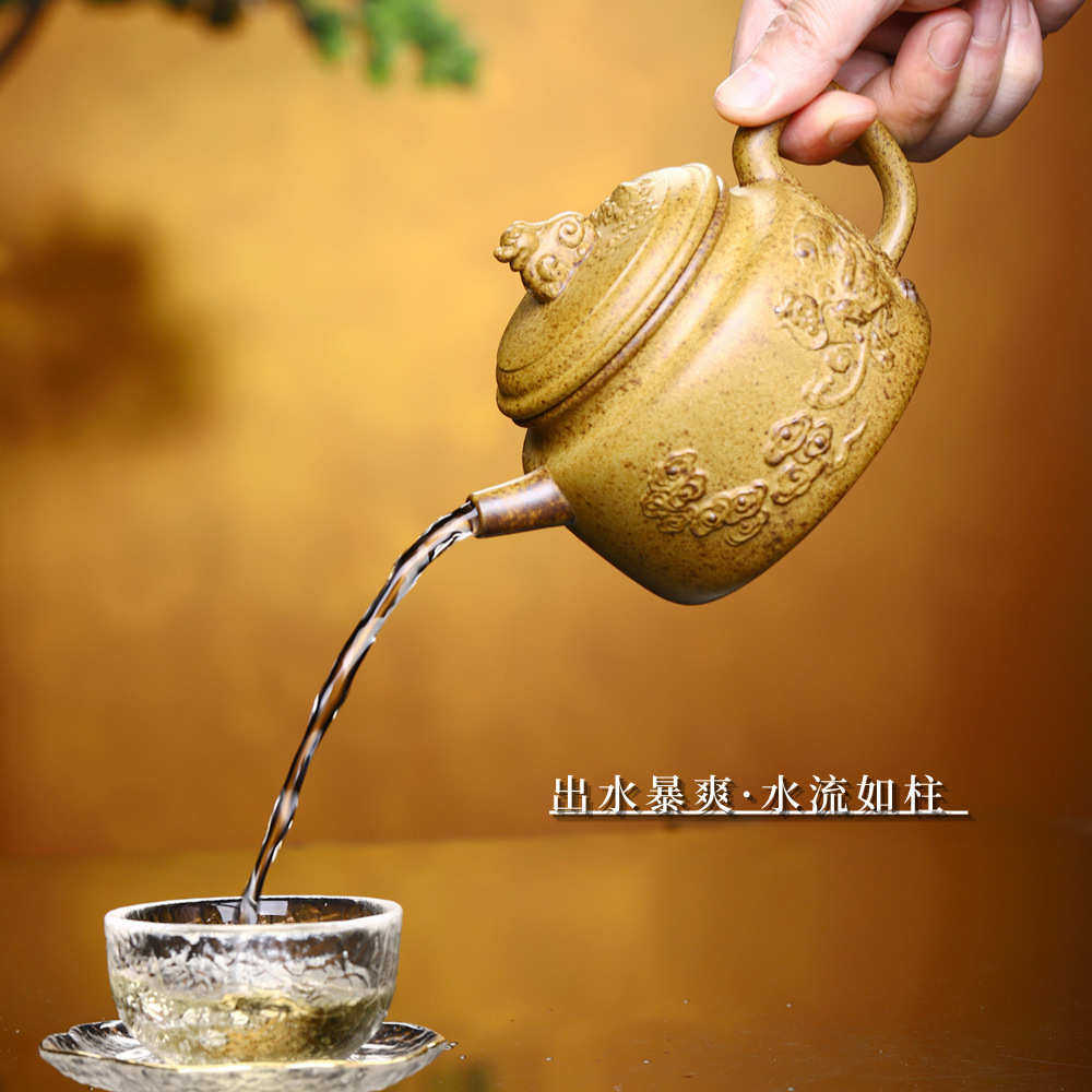 宜兴泥批发原矿家用厂家紫砂壶段茶具紫砂高温太湖手工石韵茶壶