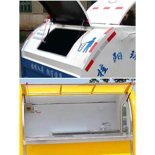 气弹簧液压杆支撑杆重型机械设备带天窗翻转式宣传柱液压支撑杆的