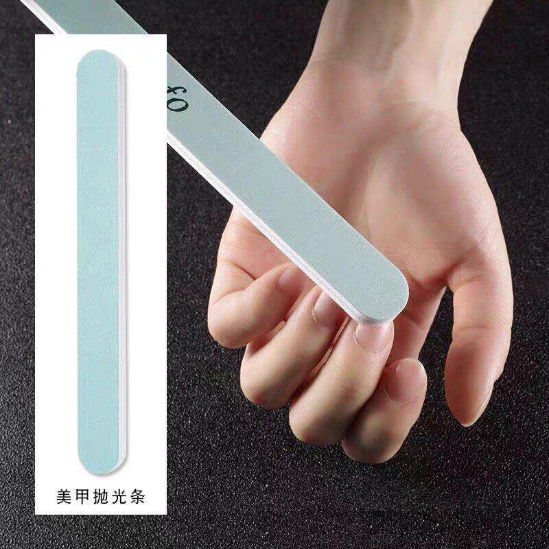双面海绵磨指甲砂条抛光条美甲打蜡超亮家用女护理工具搓条打磨条