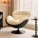 北欧沙发椅单懒人旋转简约AHJ沙家用厅客阳台卧发室轻奢人休闲阅