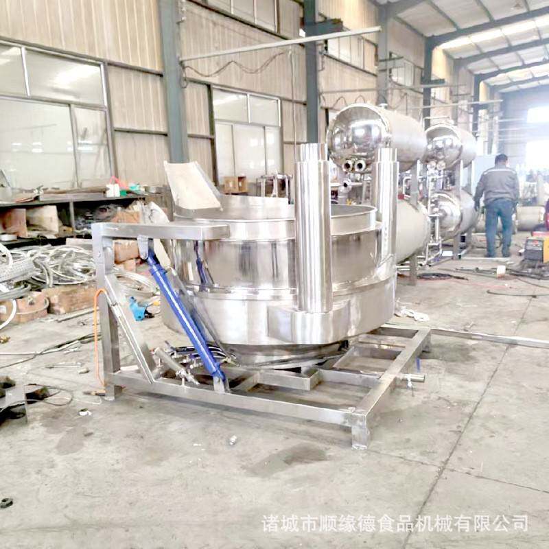 淄博锅饼酱料炒锅全自动锅饼炒饼机小型商用电加热行星搅拌炒锅