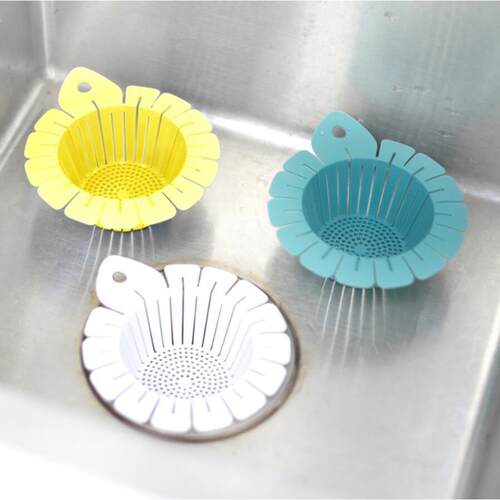 Universal Kitchen Plastic Sink Strainer - Petal Design Drain