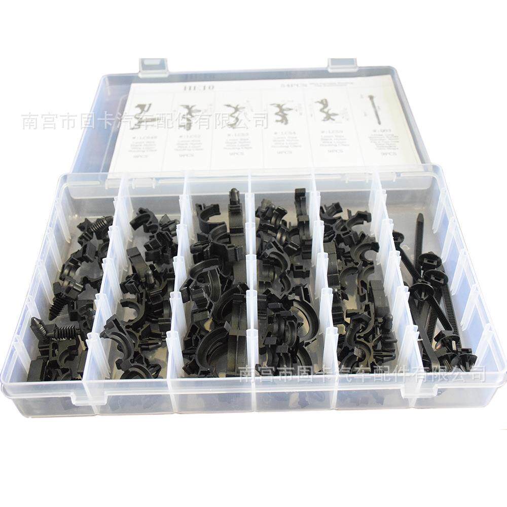 1P2CS盒通用汽车车身装线束绑捆固定卡扣尼龙卡子ZXL线束带扎卡扣