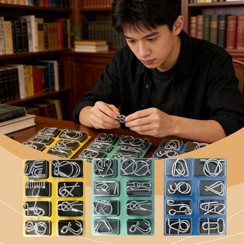 The Nine Linked Rings puzzle is an educational toy that help
