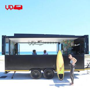 网红餐流动小吃早车油炸食餐品冰淇淋车街景街景餐车车车移动舞台