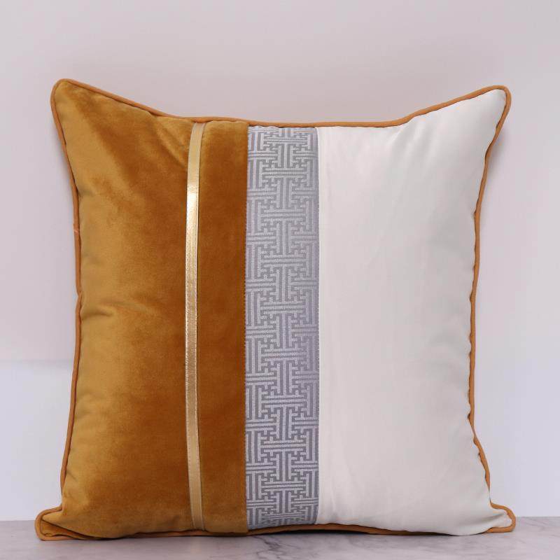 正品轻现代式欧沙发抱枕客北欧风大靠背奢垫卧室奢华厅床头腰枕套