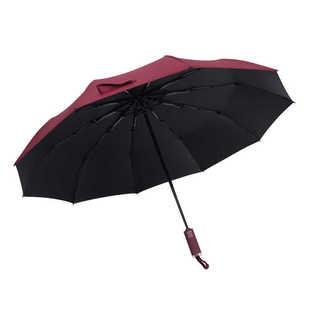 雨景黑胶防晒防紫外线全自动伞商务雨伞加固抗风折叠晴雨伞广告伞