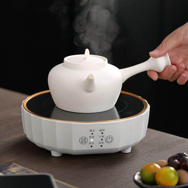 羊脂玉手工煮茶壶围炉煮茶烧水壶煮奶茶专用壶电陶炉煮茶器轻奢