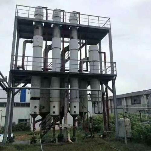 回收二手MVR含盐废水蒸发器多效降膜蒸发器二手化工蒸发设备