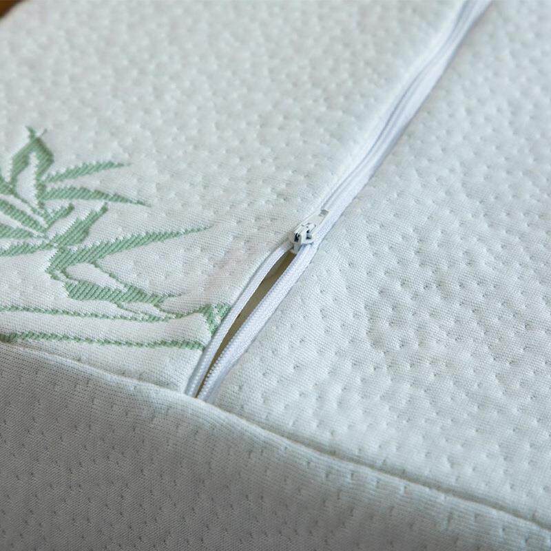 新款直销直供 竹纤维空气层乳胶枕套防水护颈记忆枕头套可制