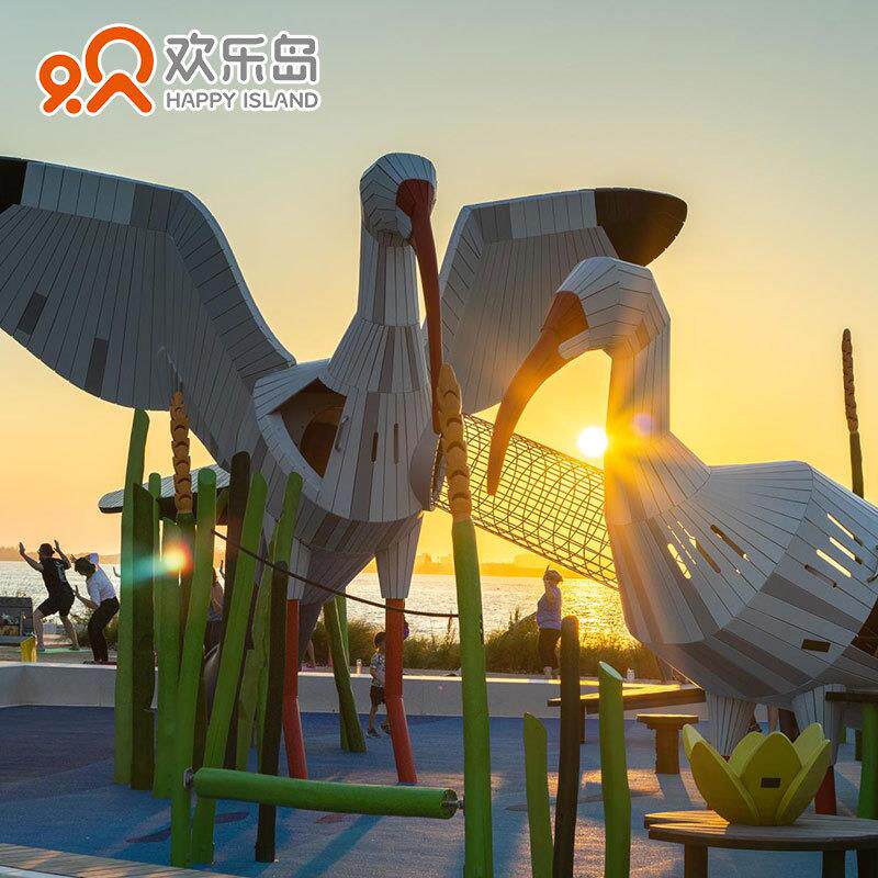 鸟造型儿童组合滑梯主题IP规划主题乐园设计户外大型游乐设备厂家