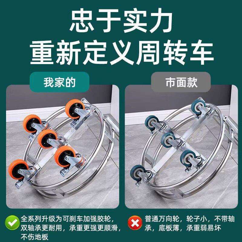 不锈钢加厚高商PJY锅架汤锅开水桶滑轮支架食堂饭厅用保温子桶带