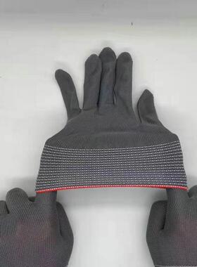 新款直销13针灰色尼龙手套工作专用劳保手套透气弹力手套尼龙手套