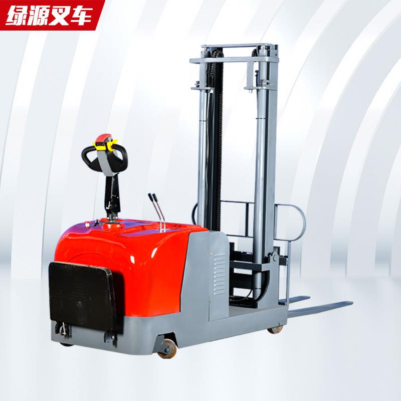 前移式电动堆高车电动叉车三门架液压电瓶装卸车站驾式叉车