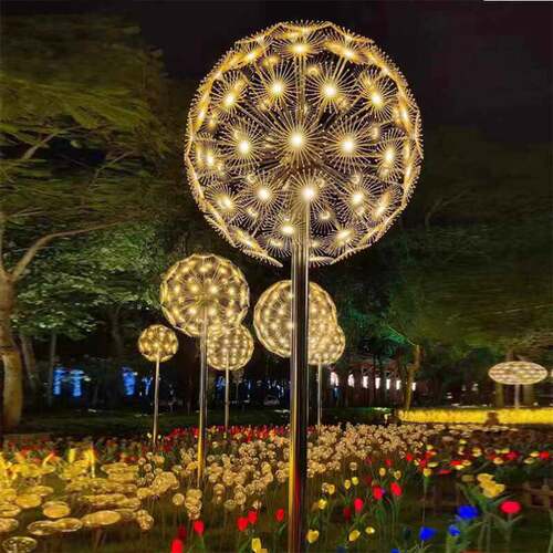 led户外蒲公英灯压克力发光花球景观亮化工程定制公园广场草坪灯