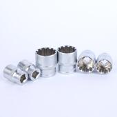 分之一齿型短套414筒1件套梅花9套筒扳手2角齿1形套筒花型批嘴二