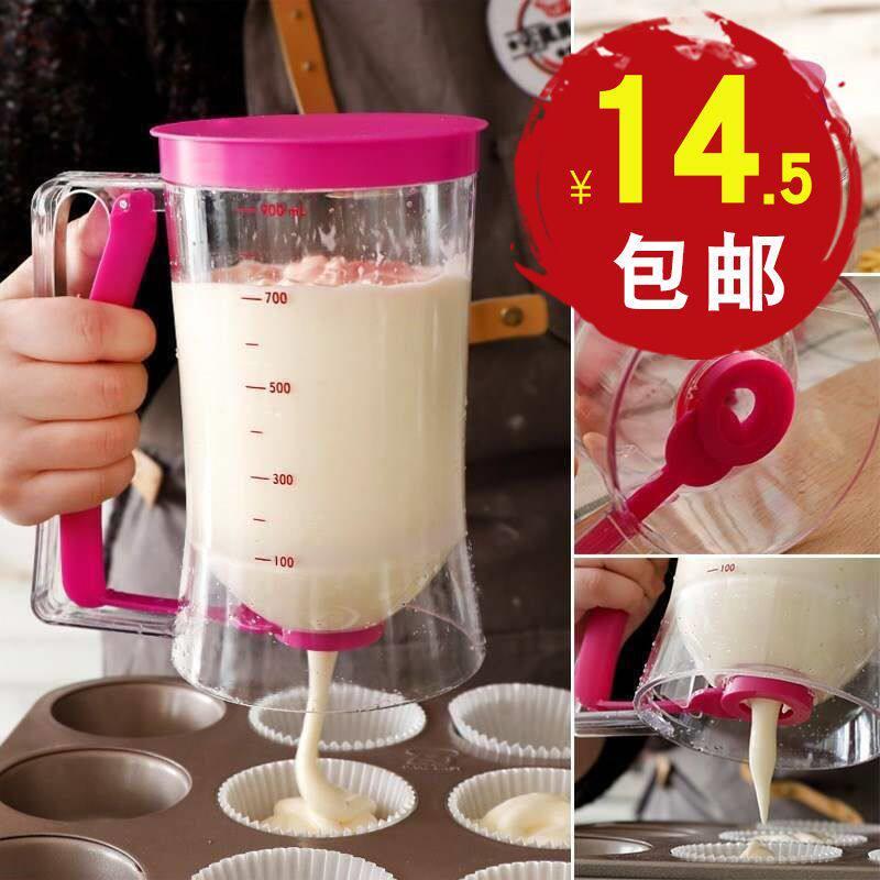 蛋糕倒料壶 面糊漏斗 手持式 商用 烘焙 自动倒料壶 煎饼果子 摆