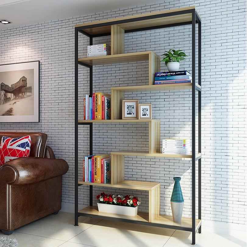 隔断置物架铁艺屏风客厅博古架简易多层收纳架办公书架玄关展示架