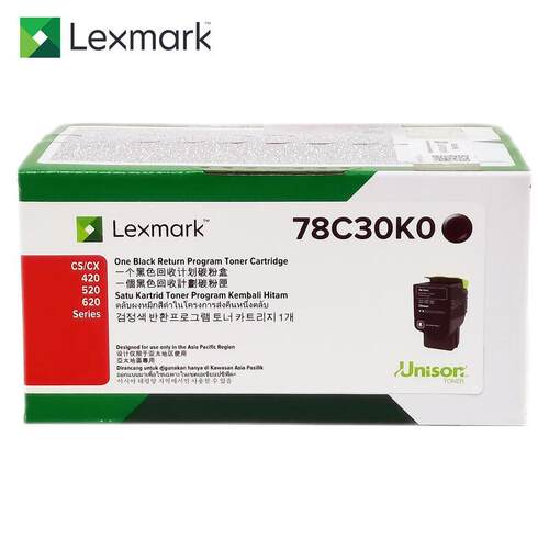 原装 利盟78C30K0墨粉盒CS421/521dn,CX422adn/522/622ade打印机