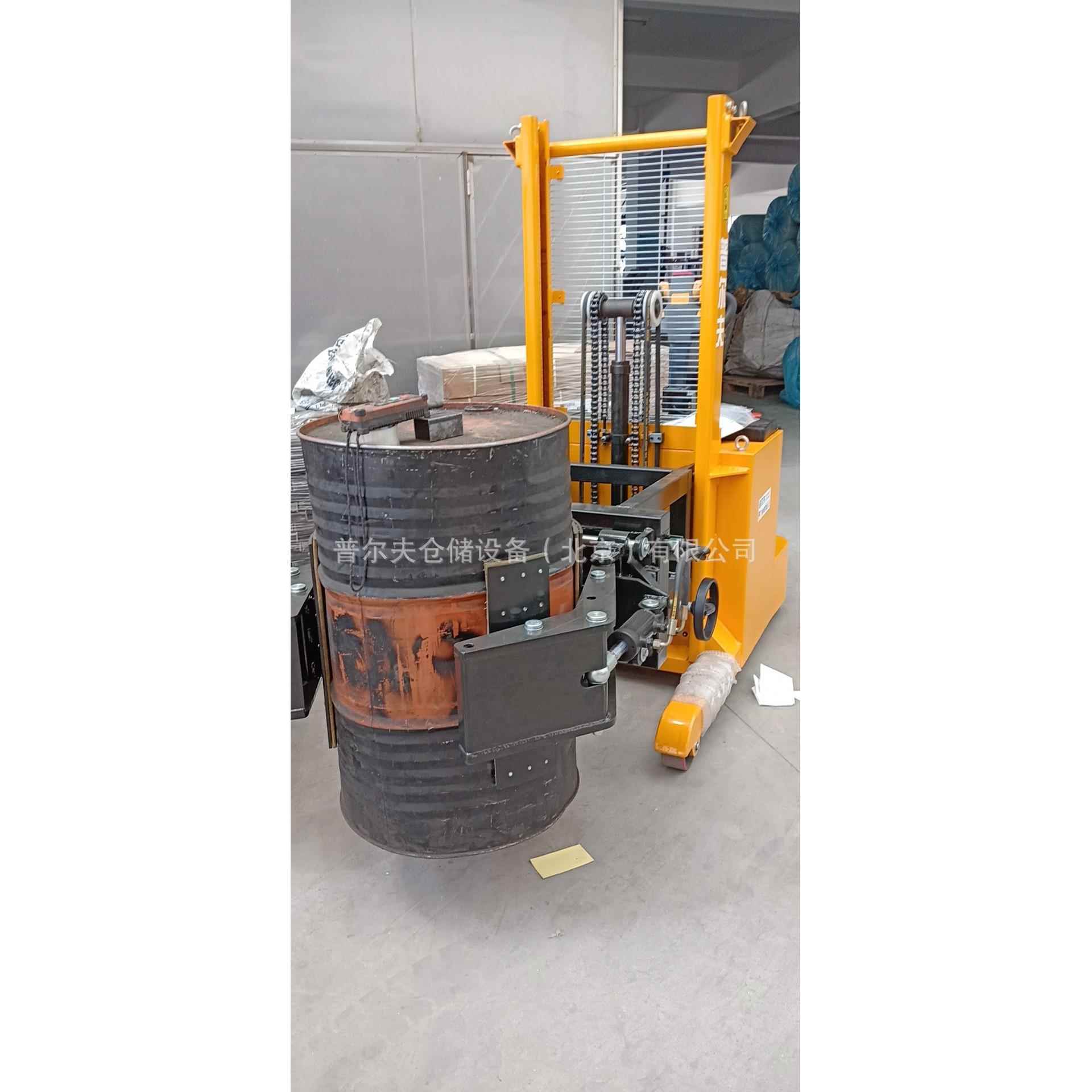 无腿平衡重式油桶翻转倾倒车电动装卸车夹抱搬运车倒料提升机