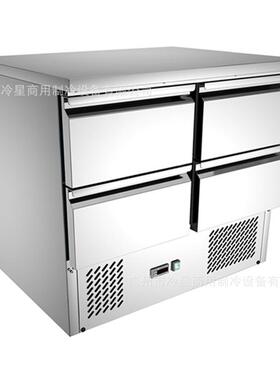 下置机组抽屉式冷藏工作台ome冰柜商用操作台 风冷220V60hz冰箱