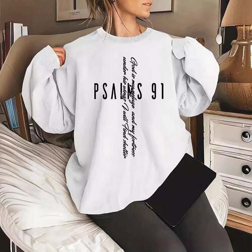Regular Fit Letter Print Round Neck Sleep Tee Casual Soft