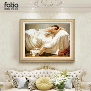 睡美人挂画主卧室床头装饰画欧式客厅简约欧式房间餐厅背景墙温馨