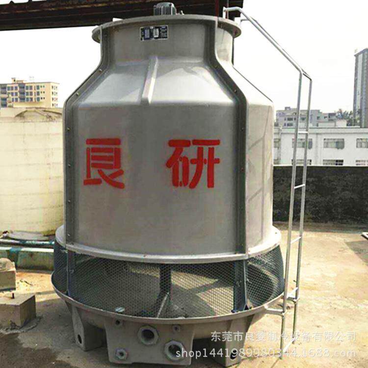 厂家供应60吨圆形小型玻璃钢冷却塔逆流散热冷却水塔凉水塔