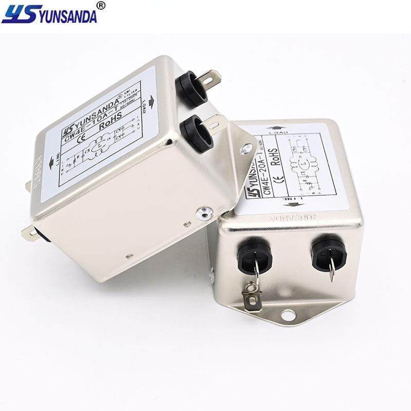 YUNSANDA电源滤波器单相单极双极高性能抗干扰CW4EL2-30A-S螺栓式