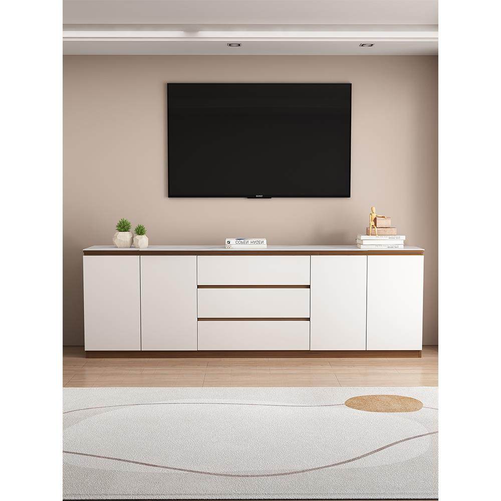 实木电视柜高款客厅2025新款收纳储物柜一体卧室高柜岩板电视机柜,住宅家具,电视柜,淘宝优惠券,粉丝福利购,淘宝优惠卷