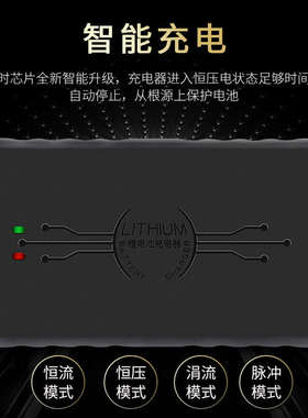 锂电池.117智能4v11696v.2v113.8v5a三元铁6充电器109锂.快专用