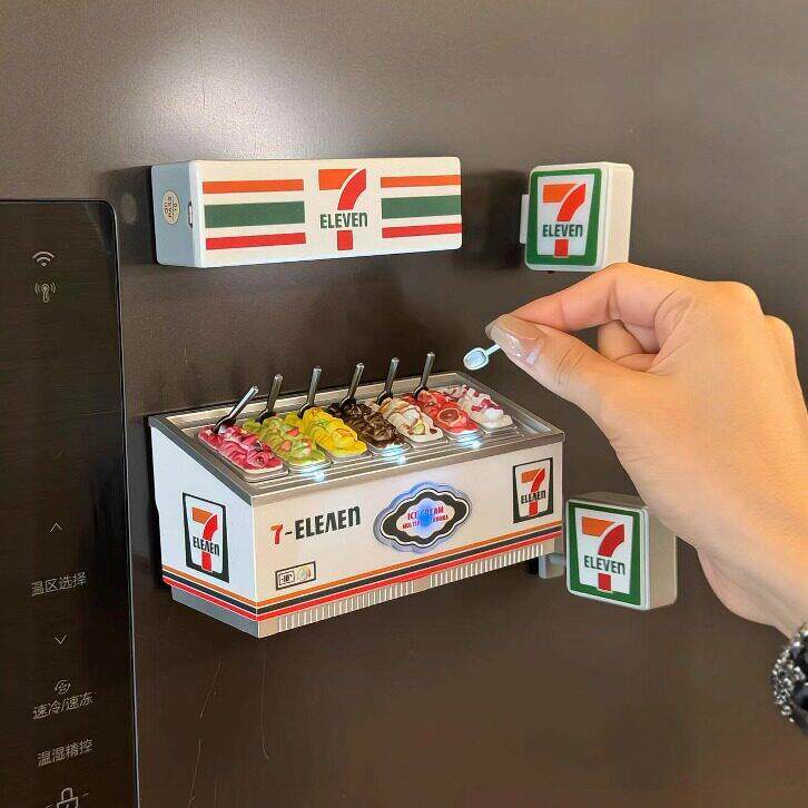 711雪糕柜冰箱贴磁贴个性创意2025新款冰箱装饰磁吸小物件磁性贴