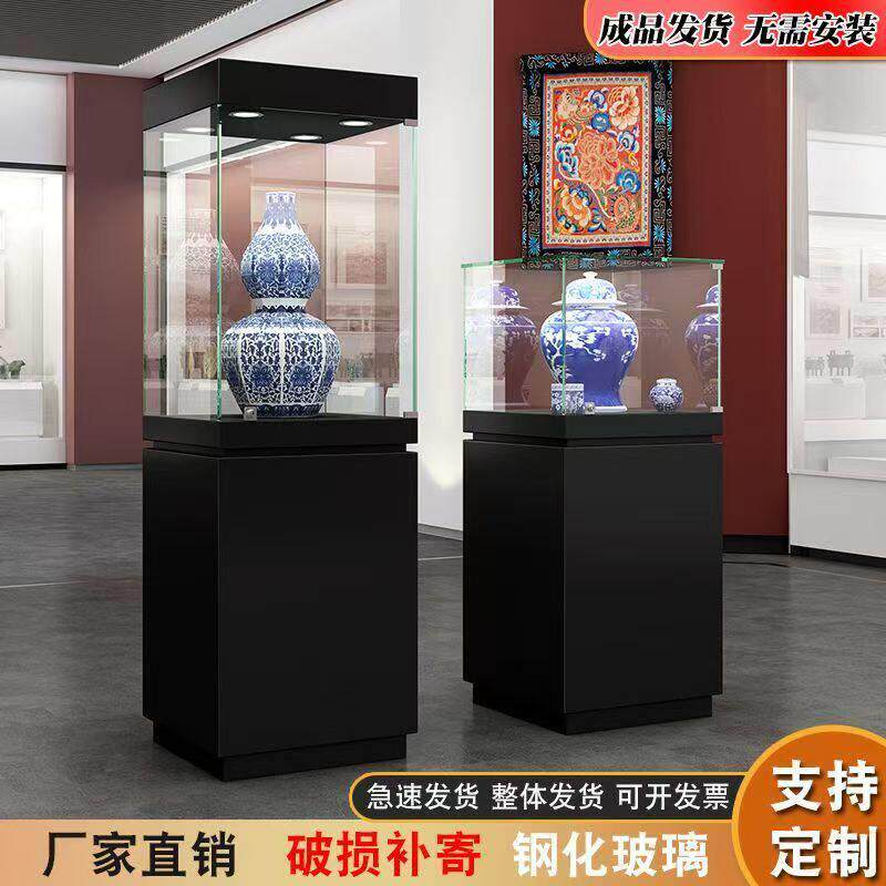 珠宝首饰展览柜台博物馆玻璃展示玉器文物展示台商用样品展示柜