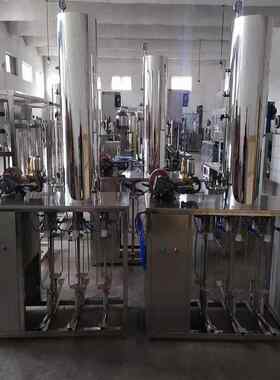 小VKN型带含气碳酸气泡酒苏打水饮料加气混装合灌机械设备生水产