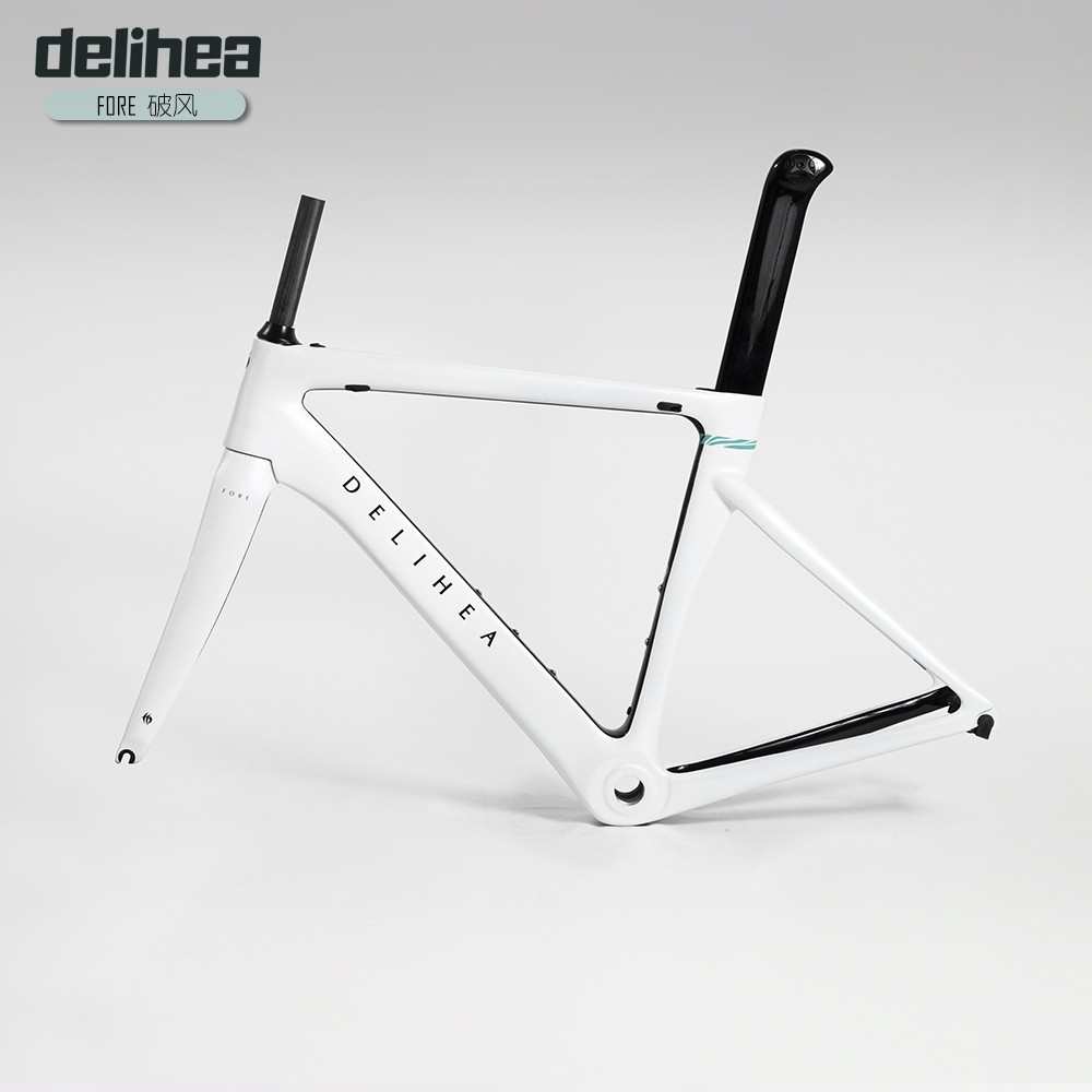 delihea碳纤维700c破风公路车架T800补强JH03圈刹/碟刹JH30