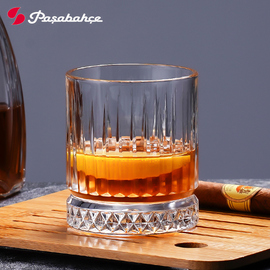 帕莎帕琦土耳其进口无铅玻璃刻花威士忌杯古典鸡尾酒杯洛克酒杯