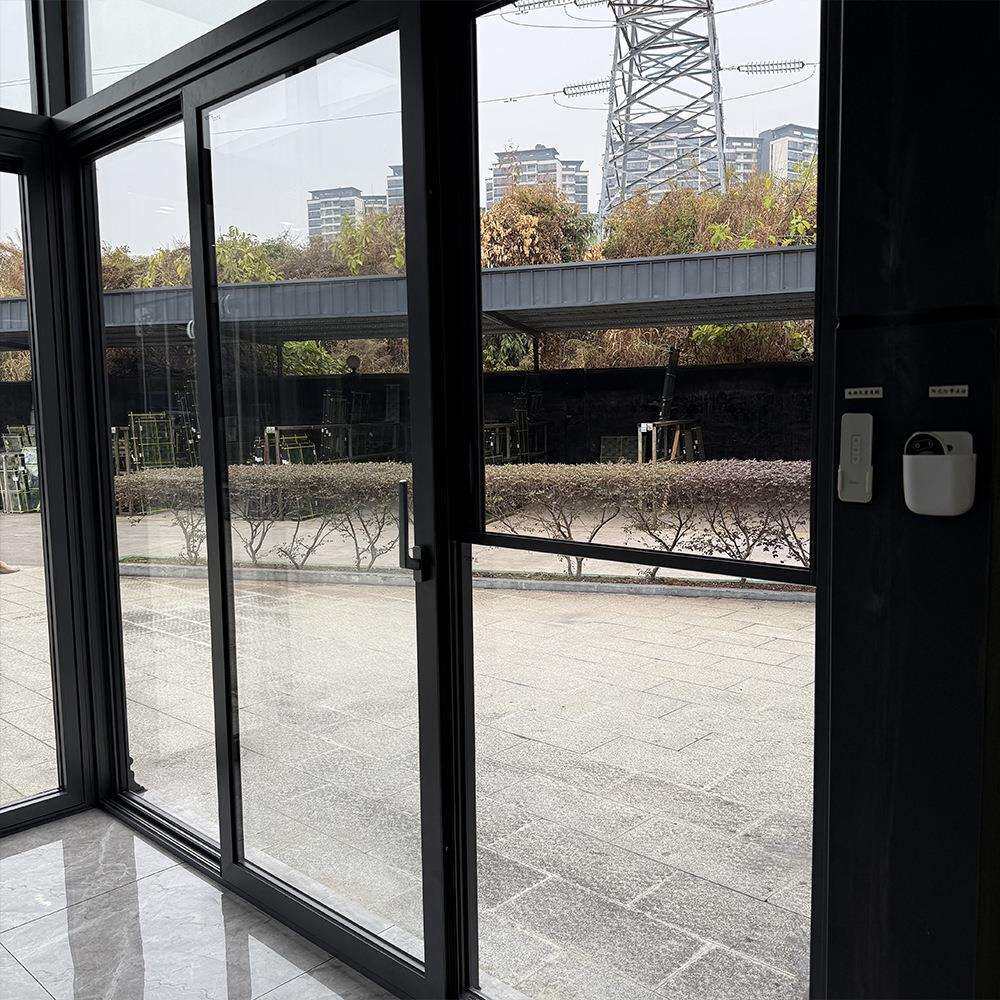 室外推拉门阳台别墅滑动门厨房铝合金玻璃隔断门静音设计