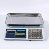 外贸桌秤30kg蔬菜水果秤40kg商用计价秤不锈钢按键双面显示屏摆摊