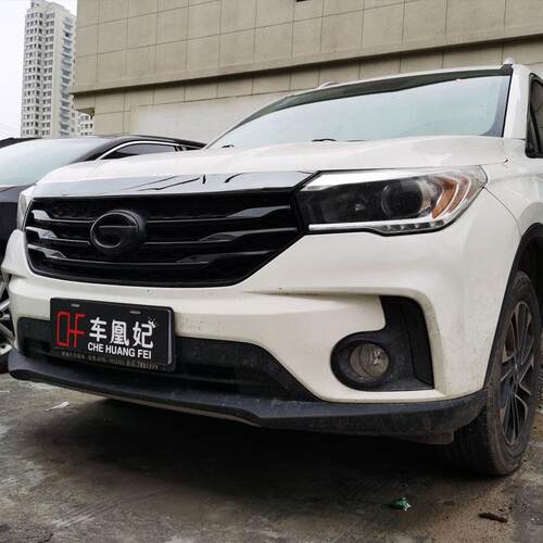 专用于广汽传祺gs4黑化中网装饰条GS8/GS7前脸车标改装件爆改传奇