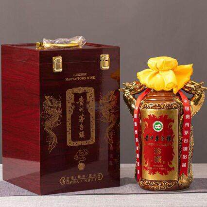 空没有酒 双龙大师级陈酿景德镇陶瓷酒密封创意酱色坛5斤装