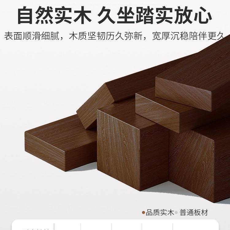 特厚实木凳子家用加厚大人客人备用结实餐桌圆高凳可叠放风车凳子