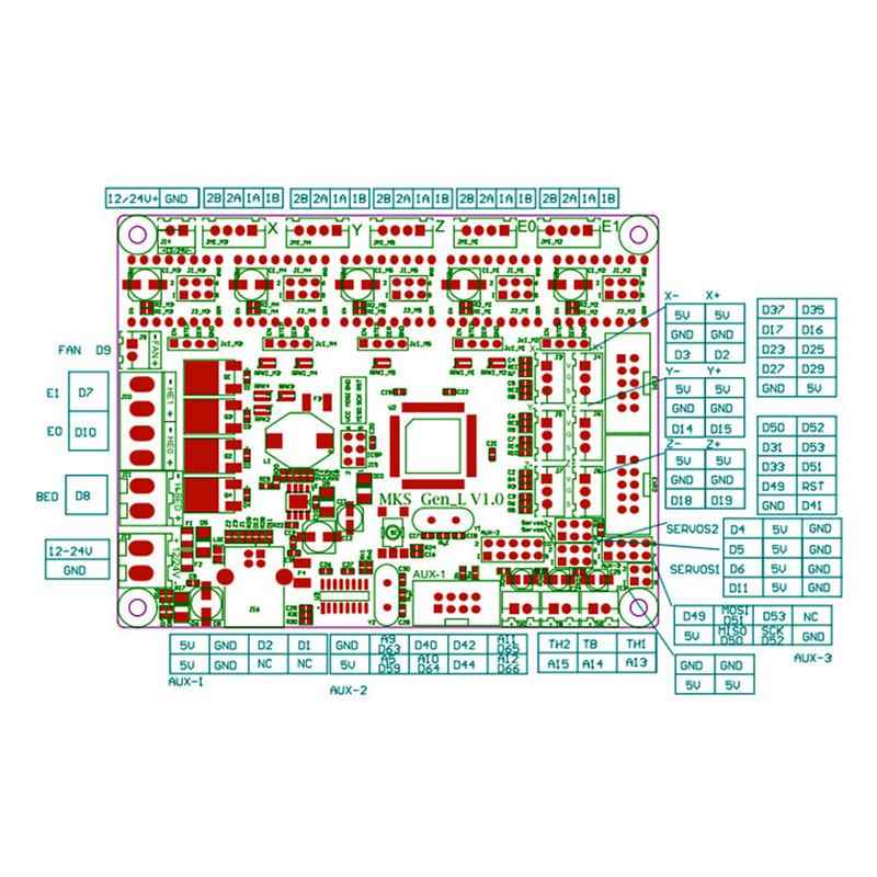 3D打印机配件 MKS GEN L V1.0 主板控制板 兼容 ramps 热销跨境款