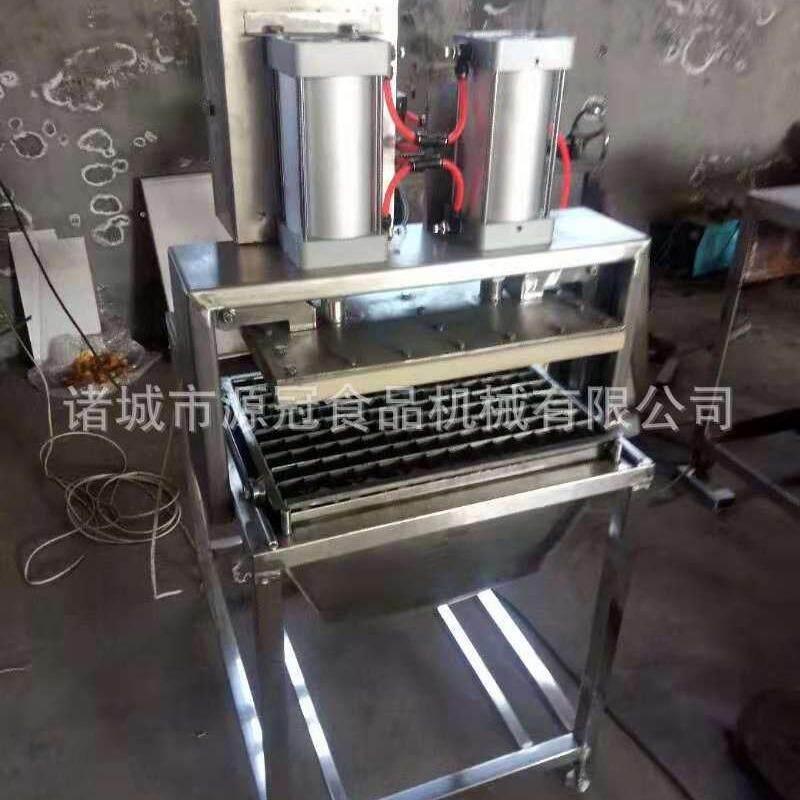 供应气动鱼豆腐切块机拖拉式千页豆腐切块设备山楂糕切块机器厂家