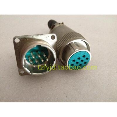 拆机 二手 JAE HRS GOLD CONN 连接器 SRCN6A21-10S 10芯航空插头