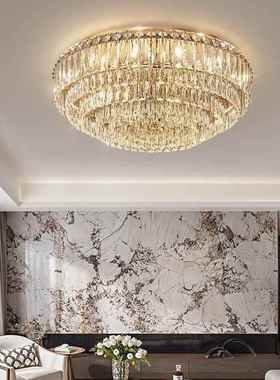 客厅主灯水款晶吸顶灯现代简约高端大56315餐厅卧灯2025新室中山