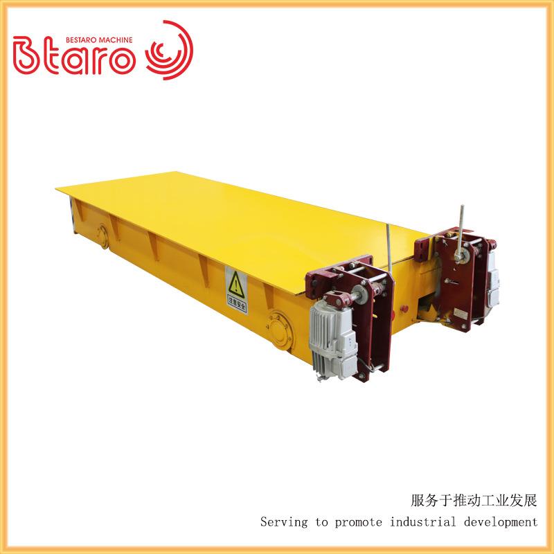 地轨平车载重运行平稳双轨电动平车25吨轨道电动平板车制造