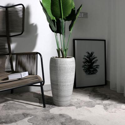 陶瓷花盆家用庭院摆件特大号高筒大码高款落地创意50cm以上粗陶