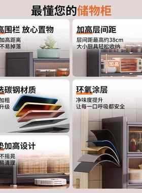 物厨房置架落地FMCG-YXY多层家童用多能橱柜客功厅收纳儿书柜靠墙